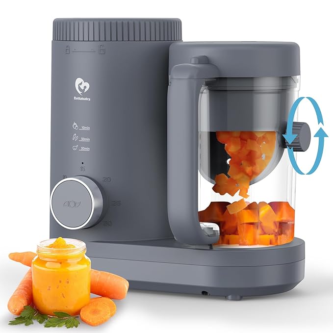 Baby Food Maker Bellababy Baby Food Processor, Puree Blender Steamer by BellababyMaternalEssentials