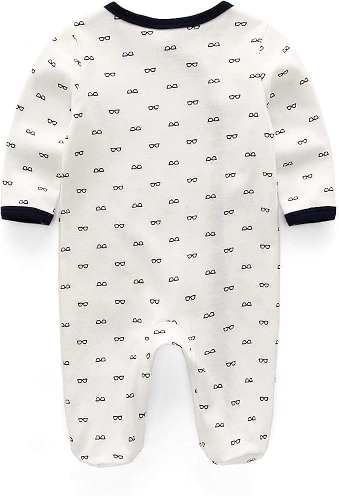 Kiddiezoom Baby and Toddler Boys'Snug Fit Footed One-Piece Romper Jumpsuit - Image 3