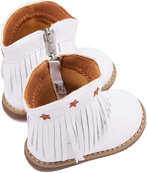 BMCiTYBM Baby Cowboy Cowgirl Boots Infant Western Shoes Boys Girls Round Toe - Image 4