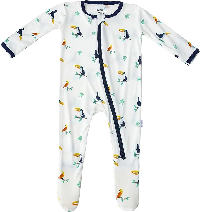 Bamboo Little Soft Baby Footie Pajamas, Baby Clothes, Newborn Sleepers by BambooLittle