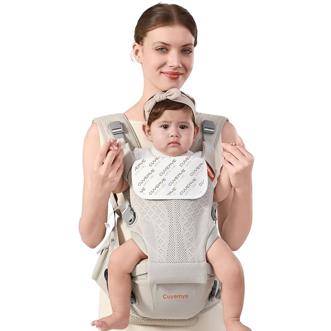 Baby Carrier with Hip Seat, 2-in-1 Forward-Facing Carry by Unknown