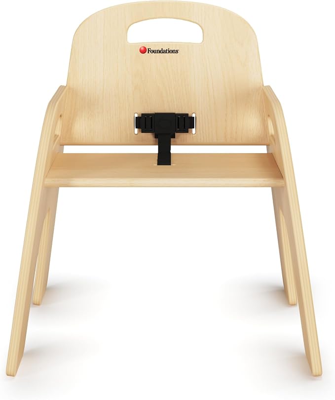 Foundations Simple Sitter Low Wood Feeding Chairs Multipack, Wide No-Tip Base - Image 5