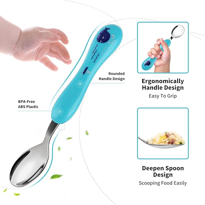 Lehoo Castle 6 Pieces Toddler Utensils, Kids Silverware - Image 5