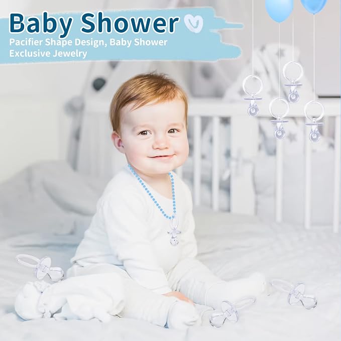72 Pcs Baby Shower Pacifiers, 2.75’’ Plastic Pacifiers - Image 5