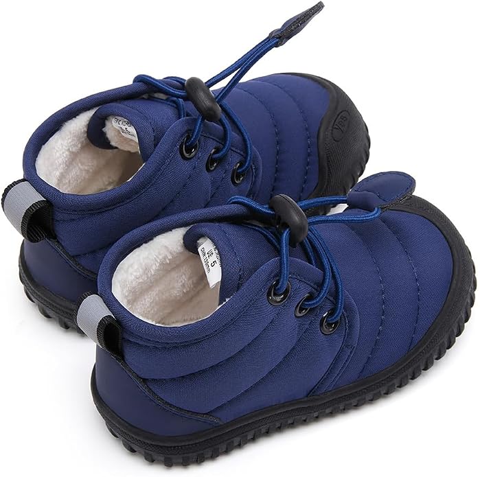 BMCiTYBM Toddler Baby Winter Snow Boots Boy Girl Faux Fur Warm Non Slip First - Image 4