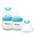 Glass Baby Bottles with Natural Response Nipple Size SS by Beilastar-x