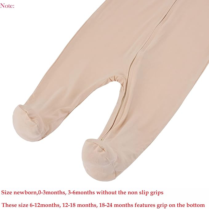 Aablexema Baby Zipper Pajamas Bamboo Rayon - Image 5