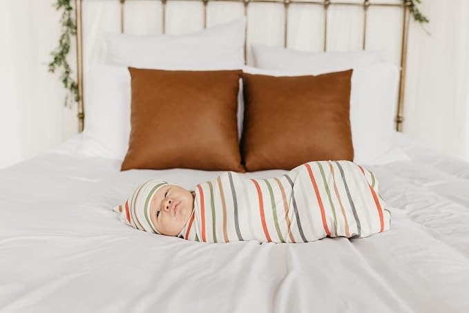 Copper Pearl Large Premium Knit Baby Swaddle Receiving Blanket Linus - Image 4