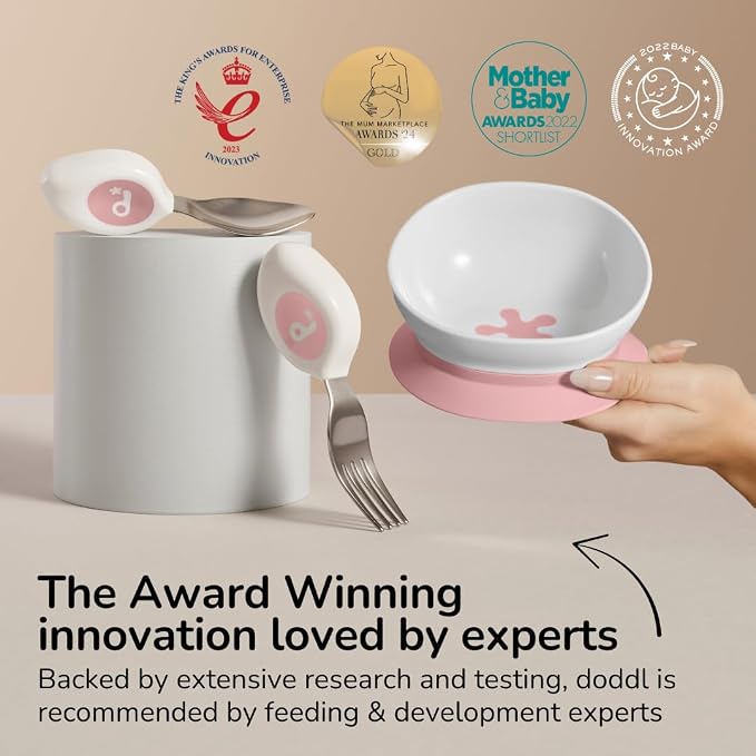 doddl Toddler Utensils, Ergonomic Fork and Spoon Set - Image 7