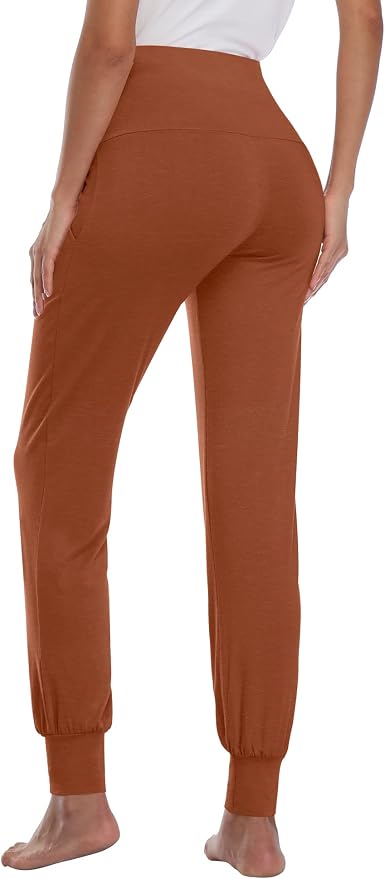 AMPOSH Women's Maternity Pants Stretchy Lounge Workout Pants Casual Loose Comfy - Image 4