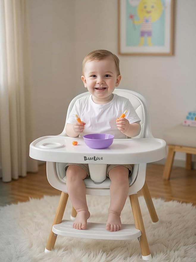 Baby High Chair, Wooden Highchair - Image 7