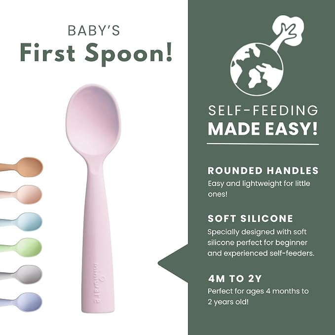 Miniware Silicone Baby Spoon for Training - Image 2