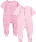Jimonda Baby Sleeper Rompers, Unisex Boys Girls Zip-Front Pajamas One-Piece by JimondaBaby