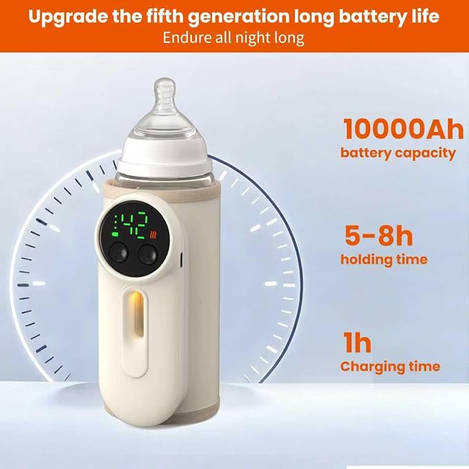 Portable Baby Bottle Warmer Precise Temperature Control via Display Accurate - Image 5