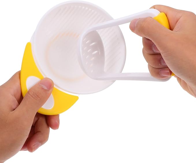 Mash and Serve Bowl, 2 Sets Food Masher Bowl Food Mill Portable Masher Maker - Image 3