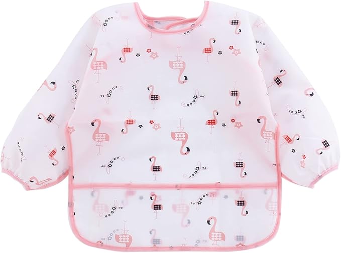 PandaEar 5 Pack Long Sleeve Bibs| Waterproof Full Bib - Image 3