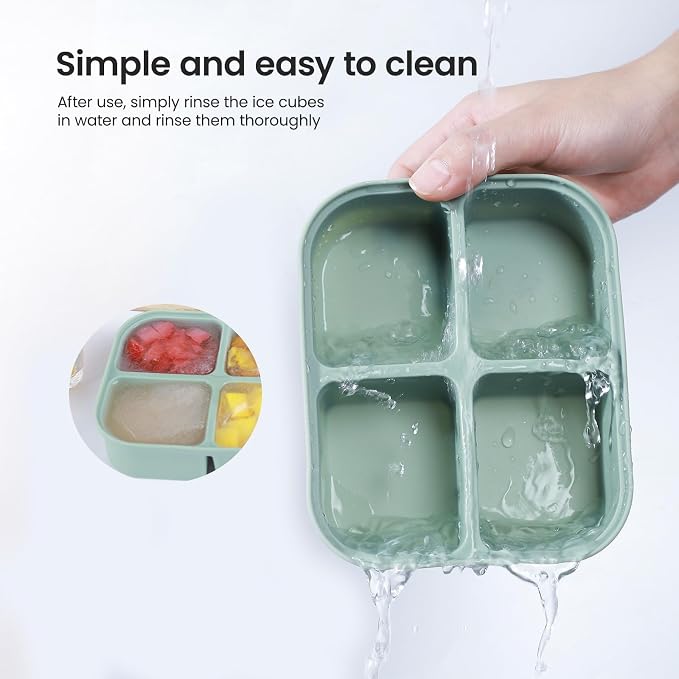Ice Cube Tray 2 Pack – Stackable Large Silicone Ice Cube Freezer Molds & Easy - Image 7