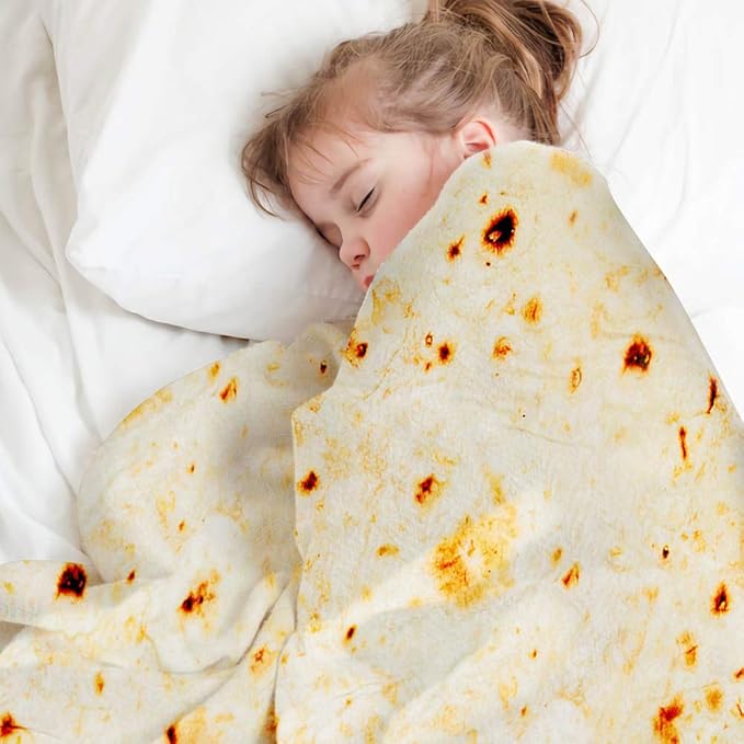 Kids Tortilla Blanket 1 2 3 4 5 Year Old Boy Birthday Gift, 49 Inch Burritos - Image 7