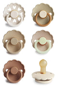 FRIGG Natural Rubber Baby Pacifier 6-Pack Cinnamon Charm | Made in Denmark | by mushie