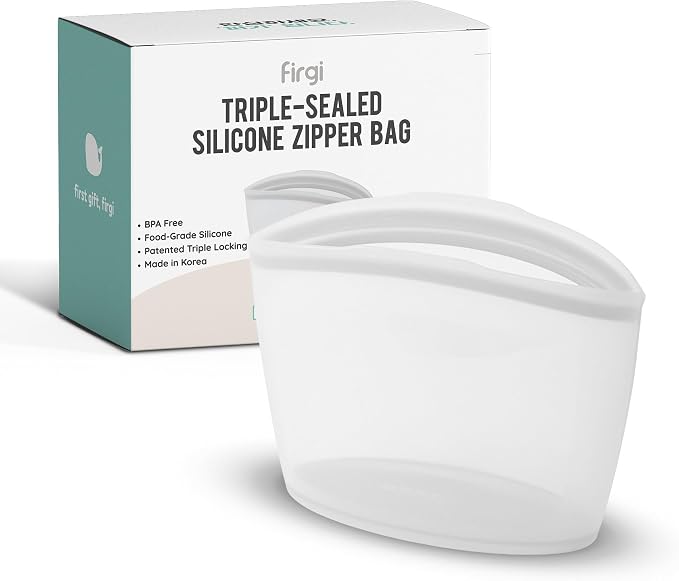 Reusable Silicone Food Storage Bags 3.6Cup, Airtight food Storage Containers by FIRGI-FirstGift