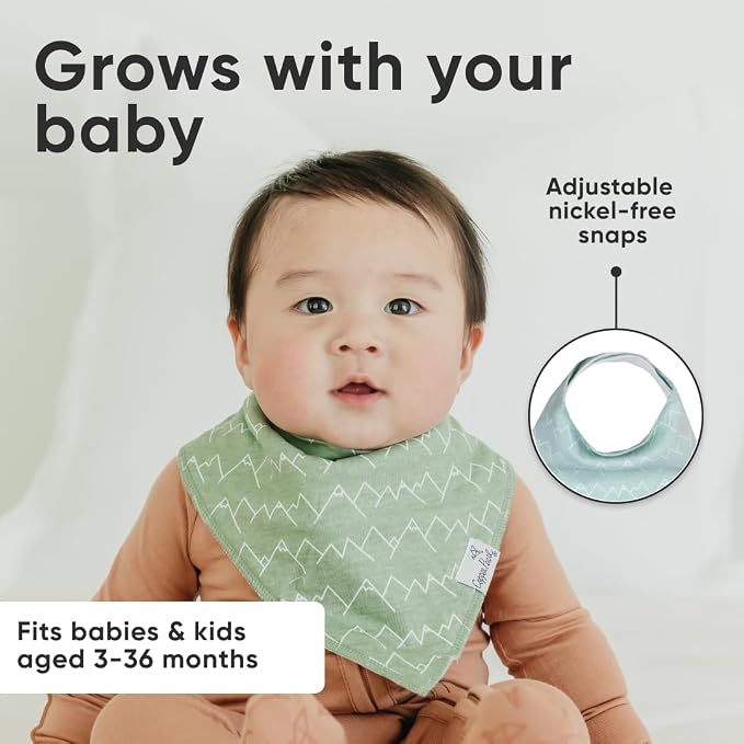 Copper Pearl 4 Pack Soft Cotton Baby Bibs - Image 6