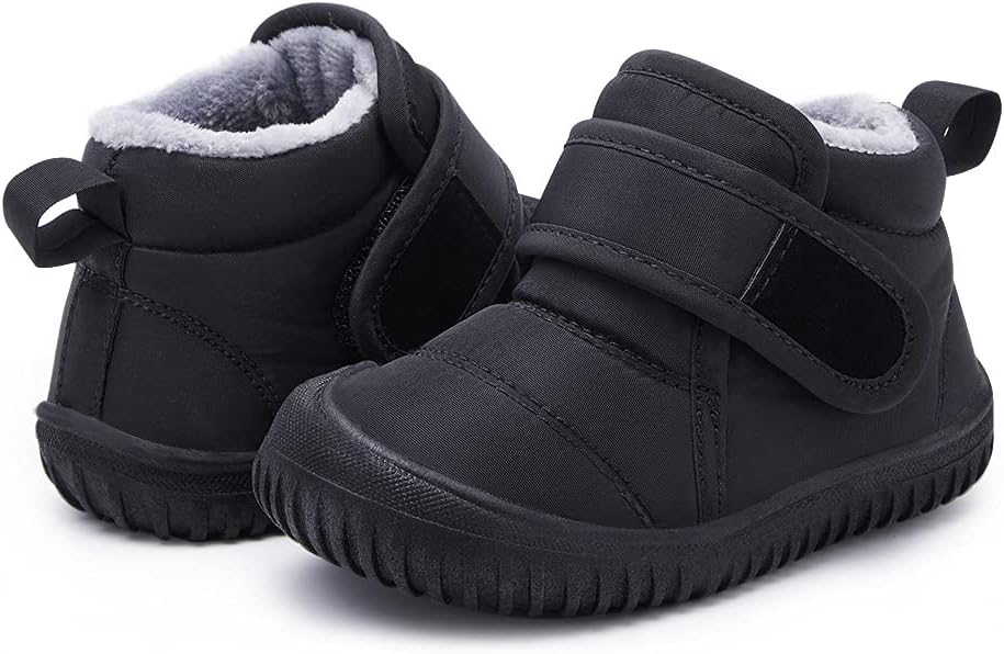 BMCiTYBM Toddler Baby Snow Boots Winter Shoes Boys Girls Cold Weather Baby Faux - Image 3