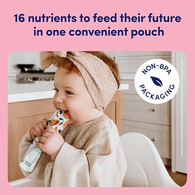 Cerebelly Organic Baby Food Pouches, Spinach Apple Sweet Potato Purees - Image 4