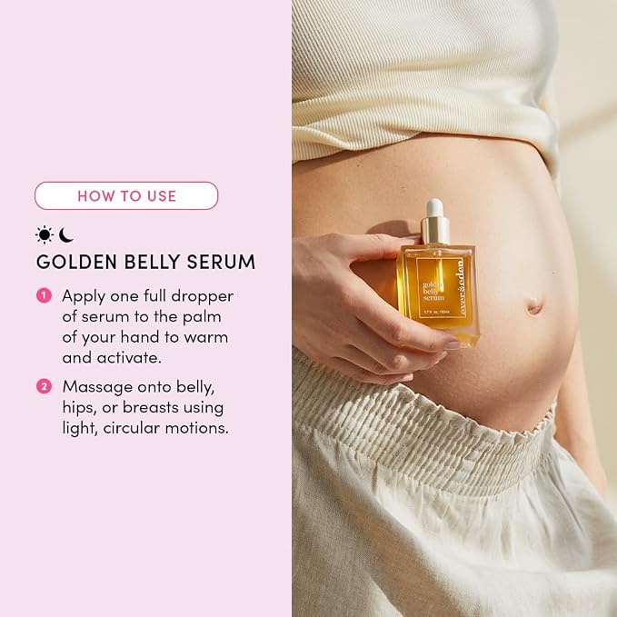 Evereden Golden Belly Serum, 1.7 fl oz. | Clean & Vegan Women's Belly Oil - Image 6
