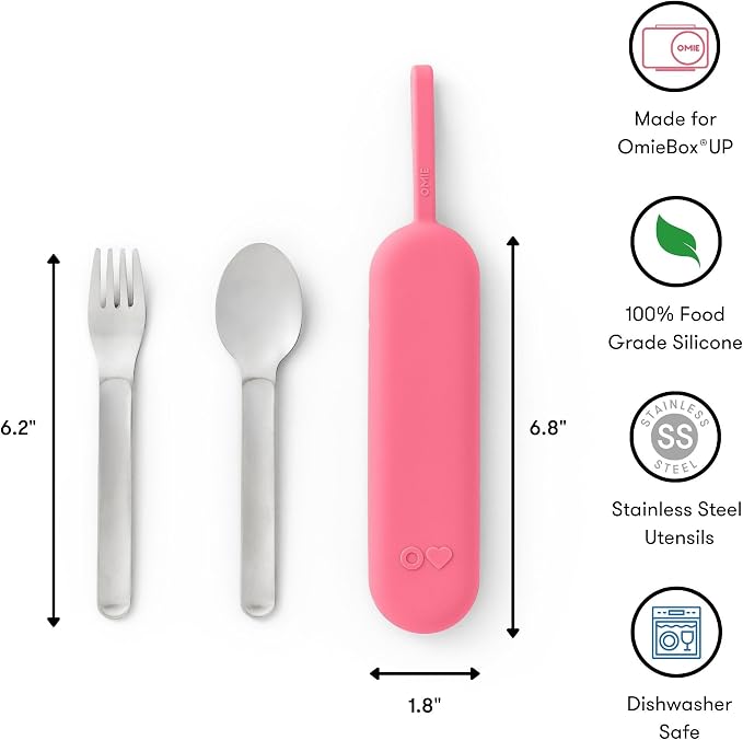 Omie OmieBox Travel Utensil Set | Fork and Spoon - Image 3