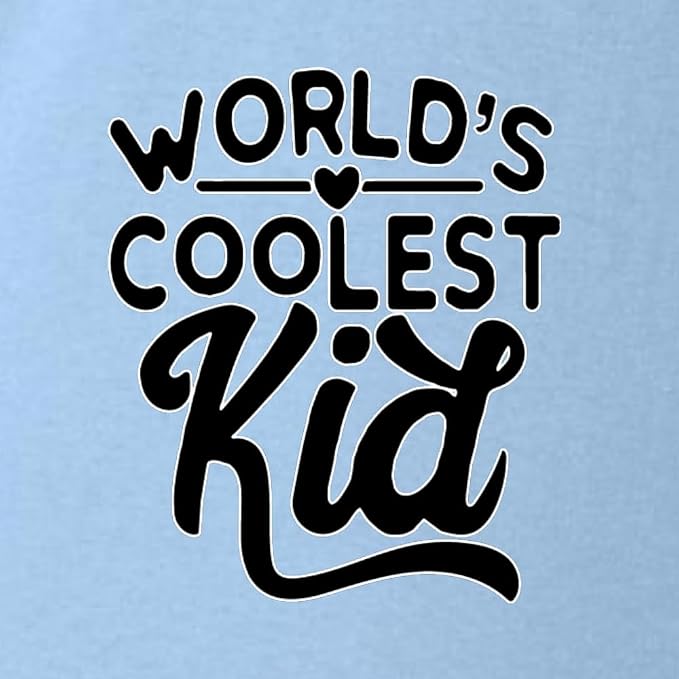 World's Coolest Kid Funny Cute Humor Infant Premium Jersey Baby Bib - Image 2