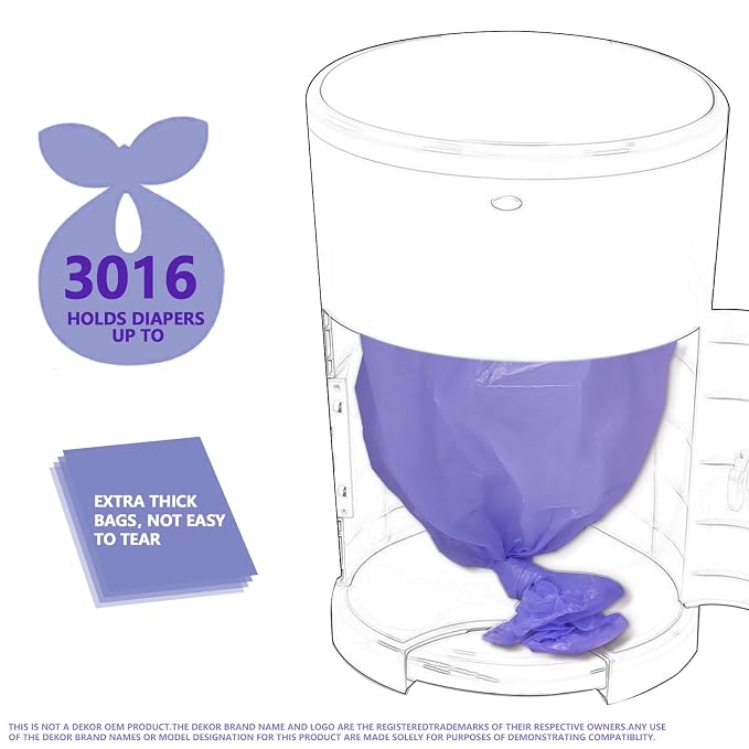 Diaper Pail Refills Increased 30% length Compatible - Image 3