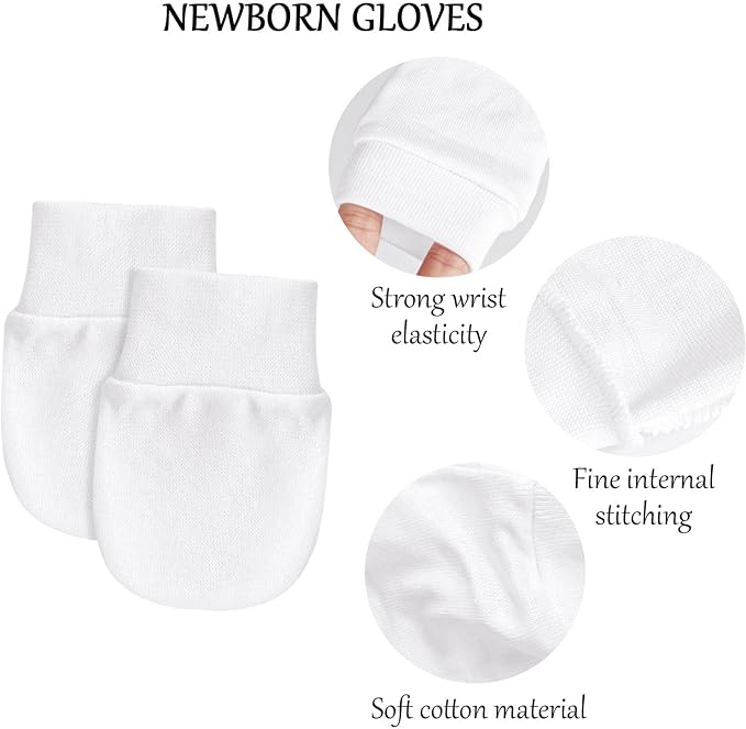 Baby Mittens No Scratch Mittens Infant Soft Gloves Mittens - Image 6