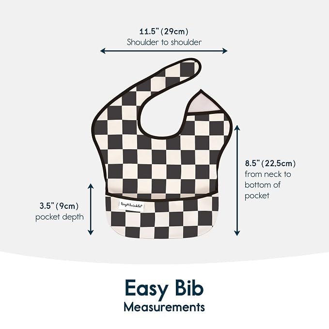 Tiny Twinkle Mess Proof Baby Bibs - Image 5
