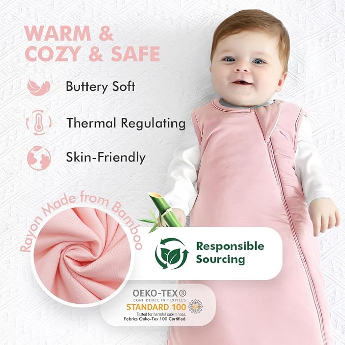 HAPIU Rayon Made from Bamboo Winter Baby Sleep Sack 2.5 TOG, 2-Way Zipper YKK - Image 2