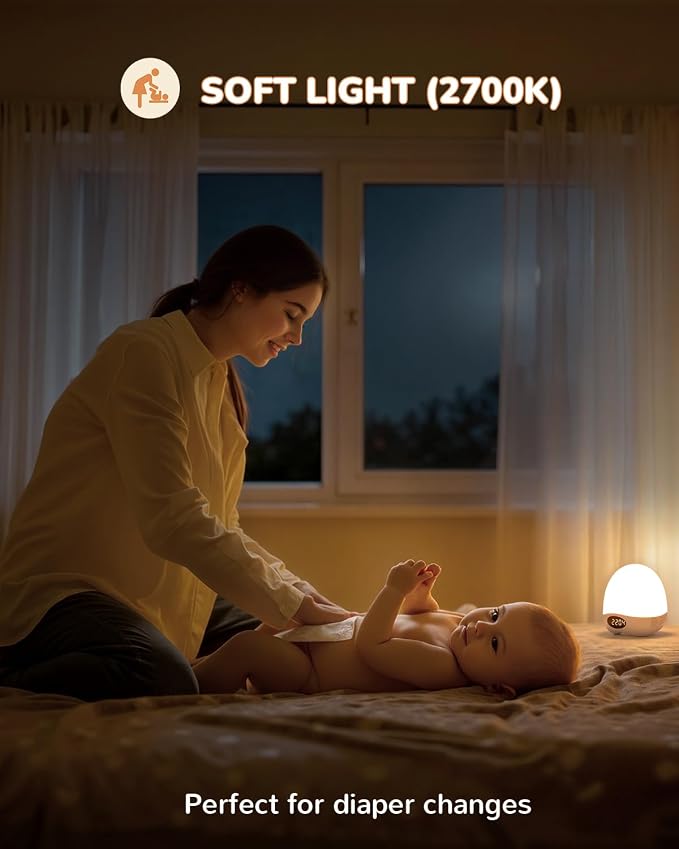 Portable Night Light for Kids Babies, Egg Light for Nursery for Breastfeeding - Image 3