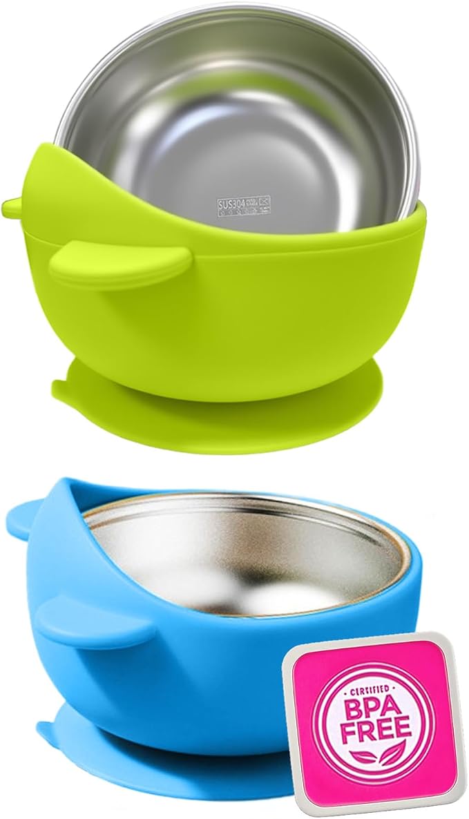 Stainless Steel Baby Bowls by Unknown