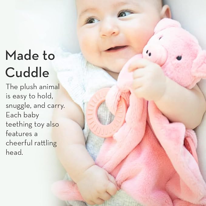Baby Teether & Plush Lovey by Bella Tunno, Silicone Teether - Image 4