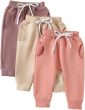 Sejardin Toddler Baby Boy Girl Pants 3 Pack Solid Color Elastic Waist Jogger by Sejardin