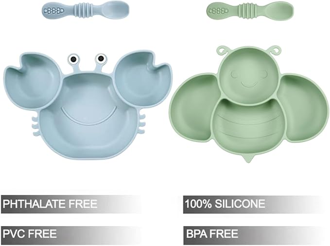 PandaEar 2 Pack Silicone Suction Plates - Image 2