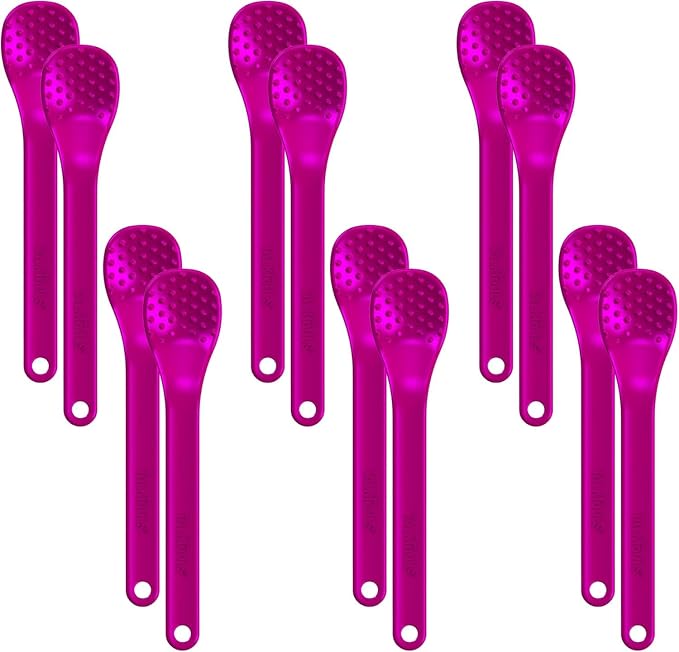 TalkTools Bumpy Magenta Spoons | Provides Oral Awareness During Feeding | by TalkTools