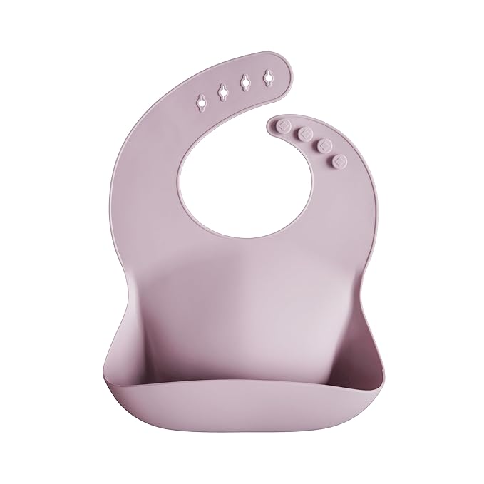 mushie Silicone Baby Bib | Adjustable Fit Waterproof Bibs by mushie