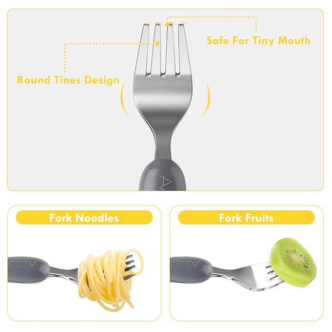 Lehoo Castle 6 Pieces Toddler Utensils, Kids Silverware - Image 4