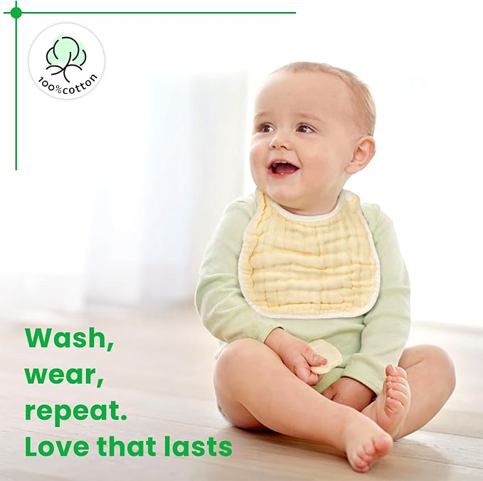 Baby Bibs Muslin Drool Teething Drooling Bibs - Image 6