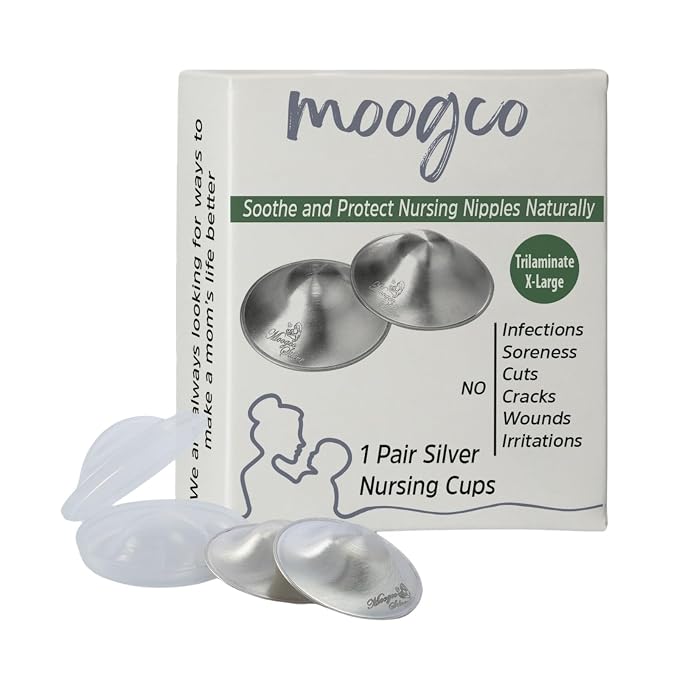 The Original Silver Nursing Cups by MOOGLLC