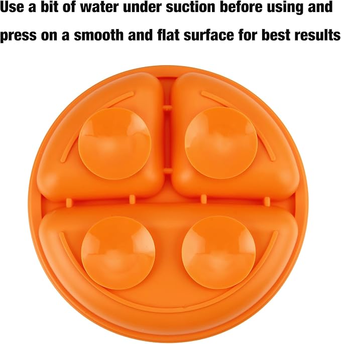 PandaEar 3 Pack Toddler Plates, Silicone Divided Suction Plate - Image 5