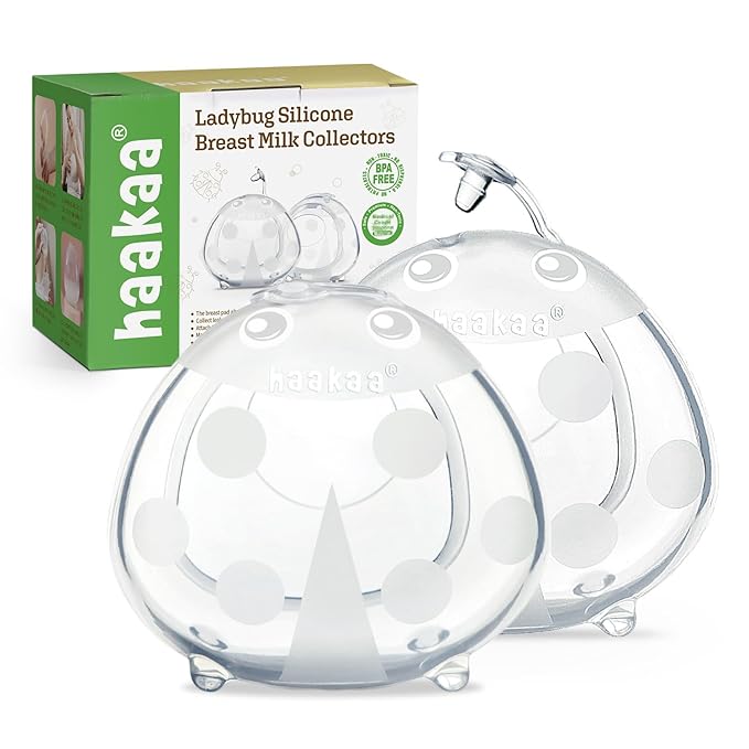 haakaa Ladybug Milk Collectors Breastmilk Catcher Wearable Nursing Cups by haakaa