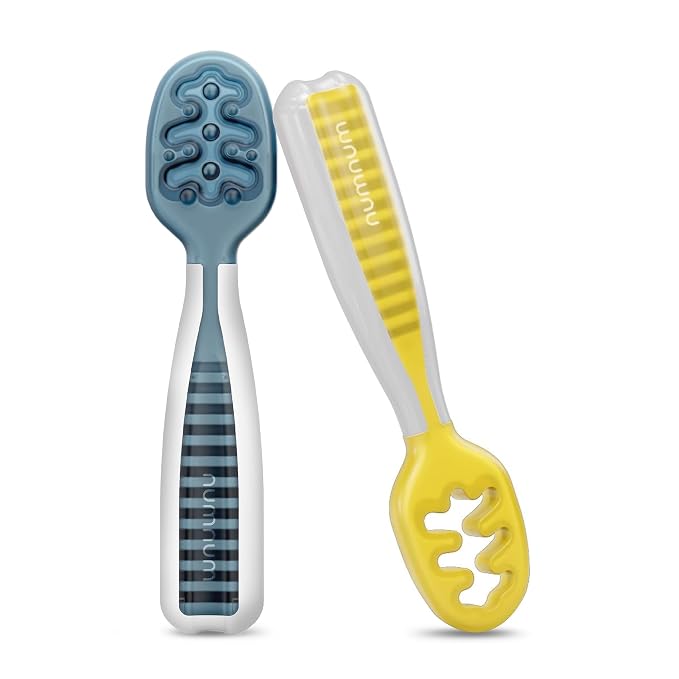 NumNum Baby Spoons Set, Baby Essentials Pre-Spoon GOOtensils by NumNum