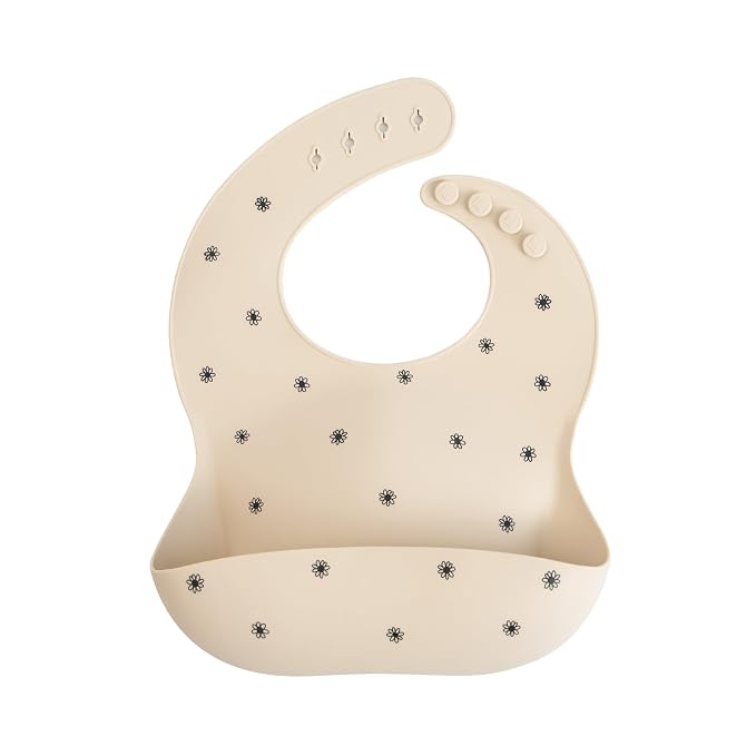 mushie Silicone Baby Bib | Adjustable Fit Waterproof Bibs by mushie