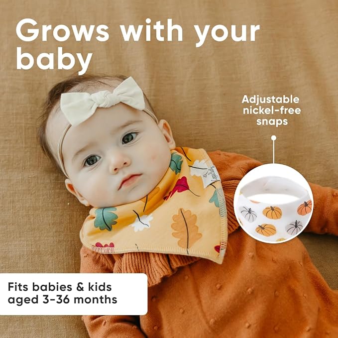 Copper Pearl 4 Pack Soft Cotton Baby Bibs - Image 5