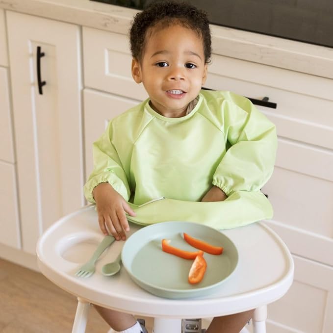 Tiny Twinkle Long Sleeve Bib for Babies & Toddlers – 2 Pack Waterproof Smock - Image 3